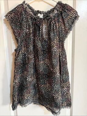 True Craft Black Floral Top